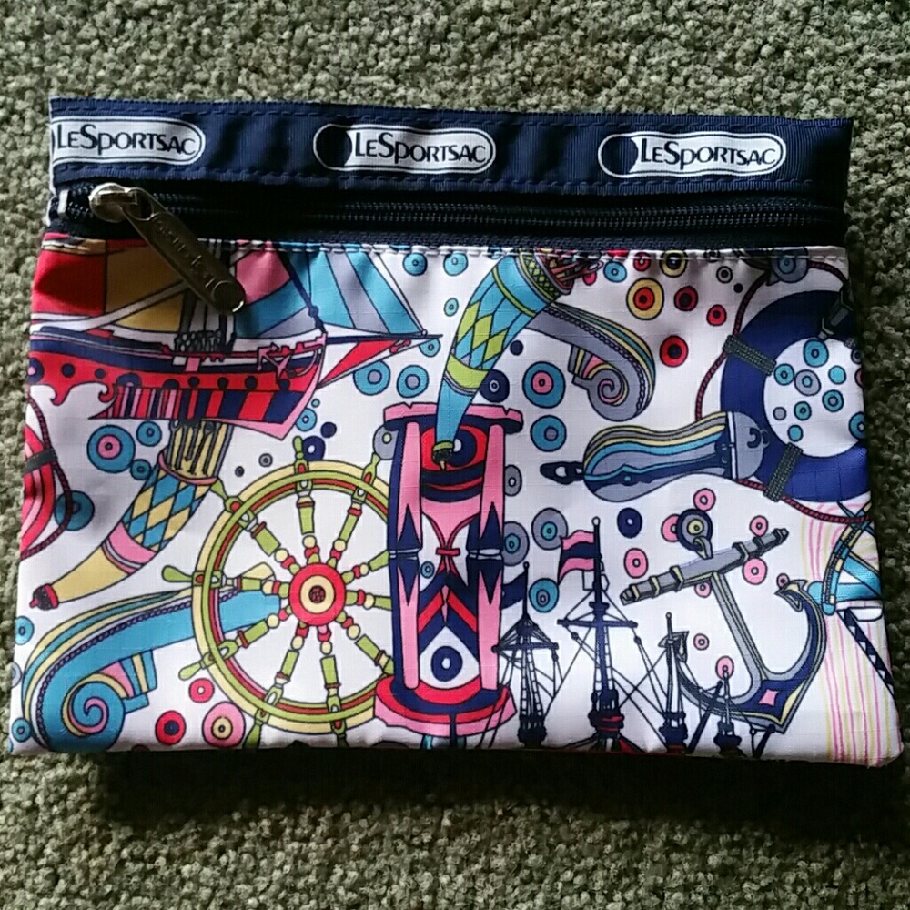 Lesportsac Multicolor Graphic Cosmetic Bag
